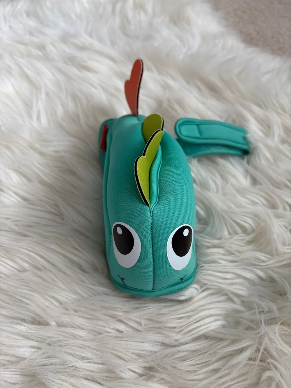 Infantino Teal Fish faucet Cover with Orange Tail and Green Fin for bath tub